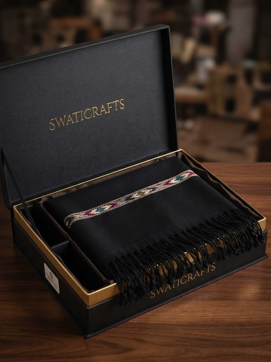 Pure Handmade Wool Shawl — SwatiCrafts