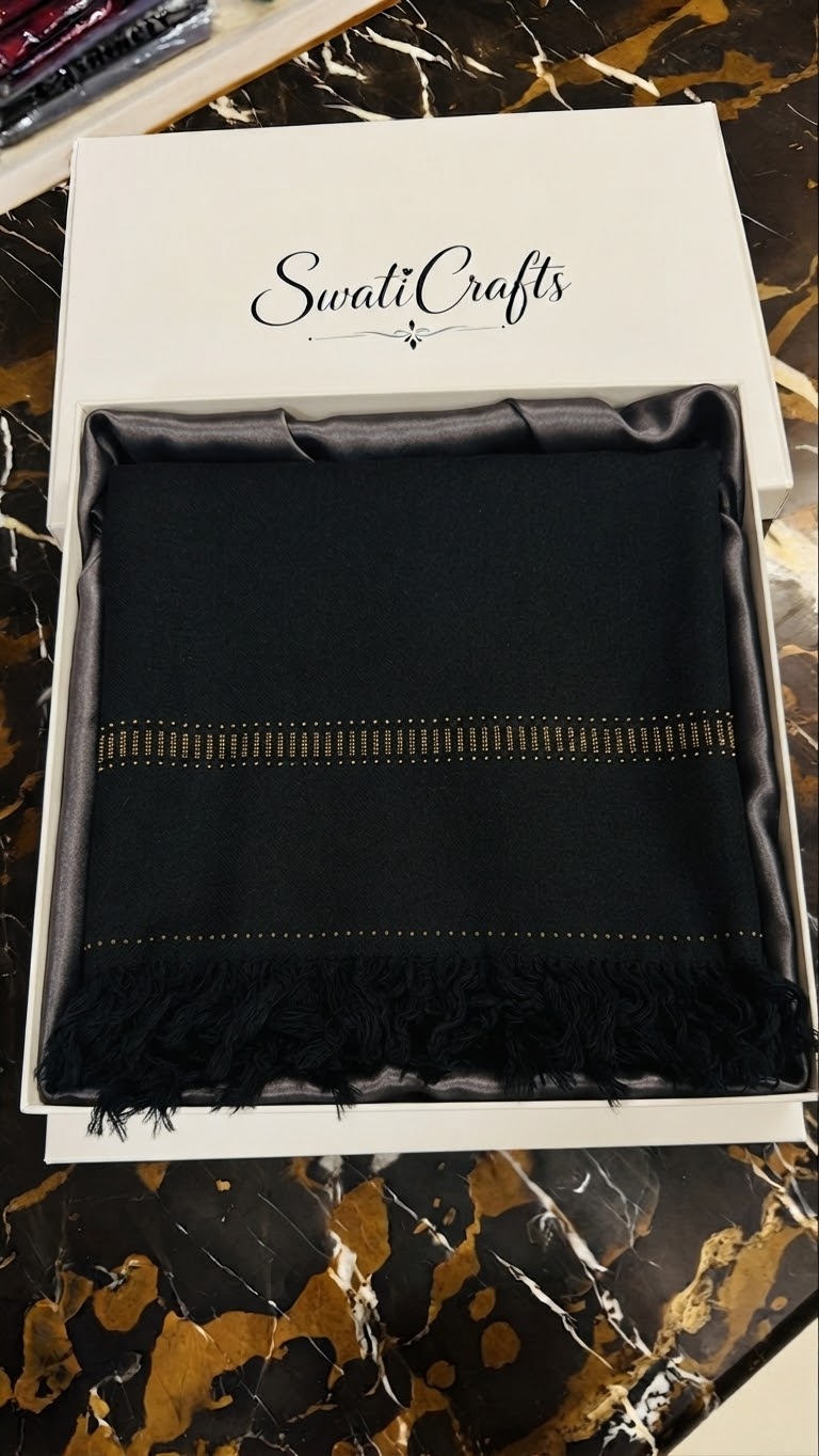 Pure Handmade Wool Shawl — SwatiCrafts