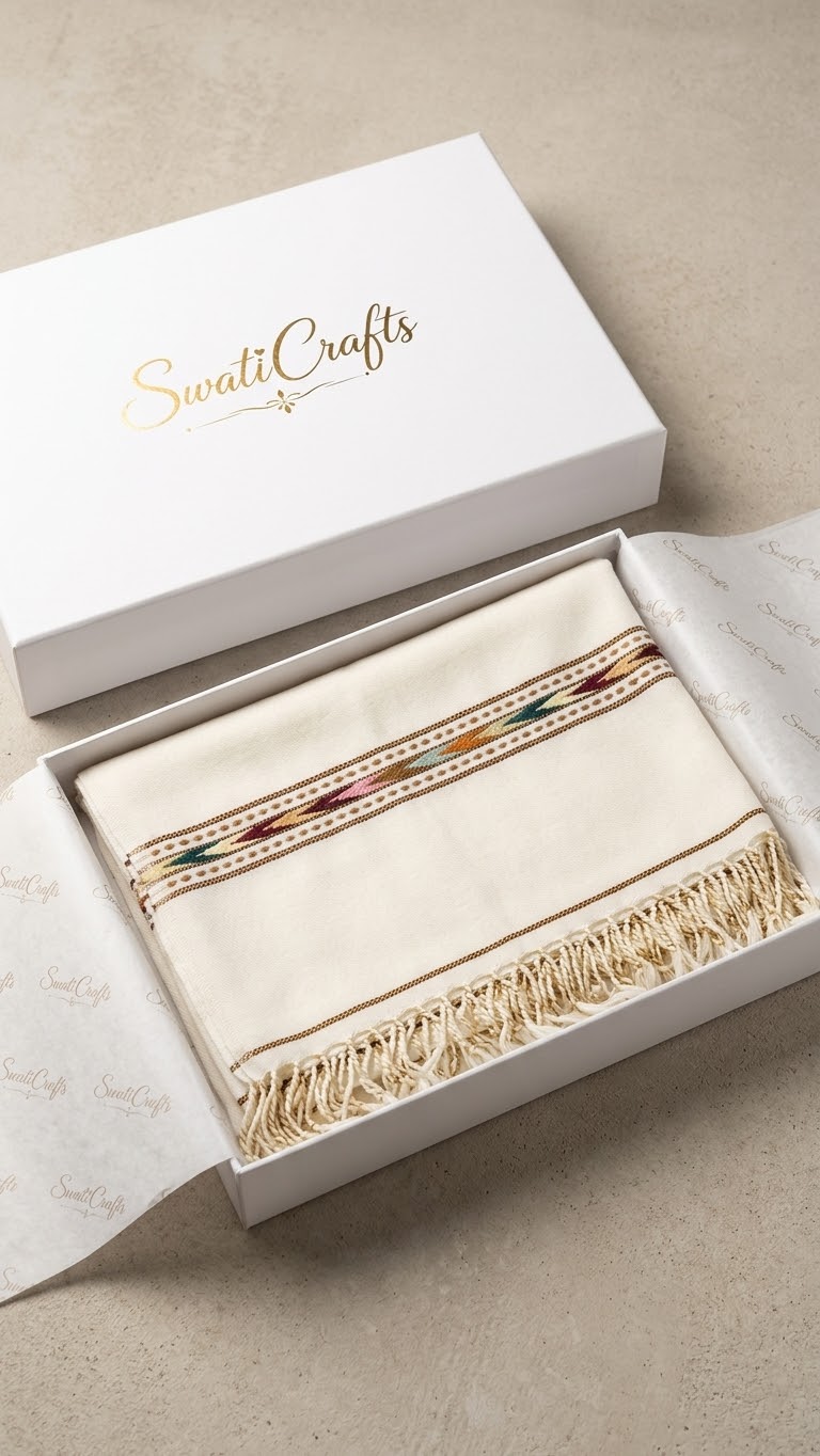 Pure Handmade Wool Shawl — SwatiCrafts