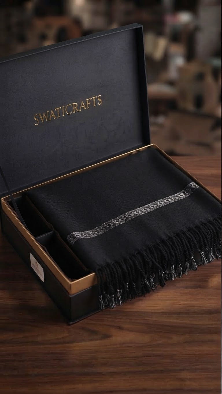 Pure Handmade Wool Shawl — SwatiCrafts