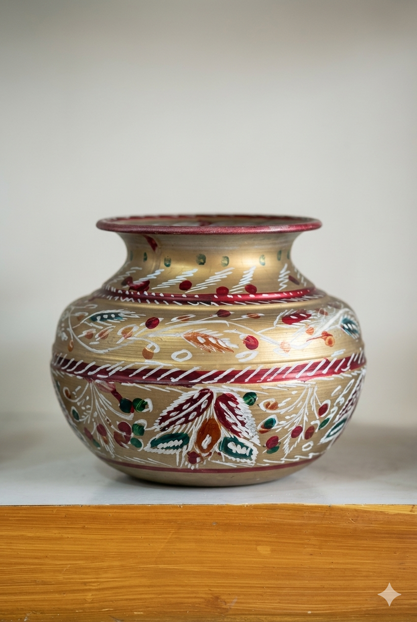 Classic Handcrafted Brass Pot
