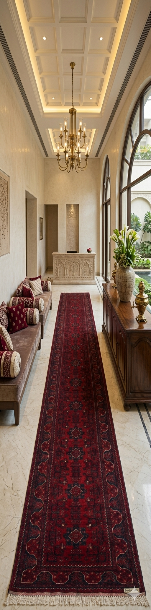 Luxury Afghan Wool Runner Rug – 2.5 x 10 Hand-Woven Heritage Piece | Swaticrafts