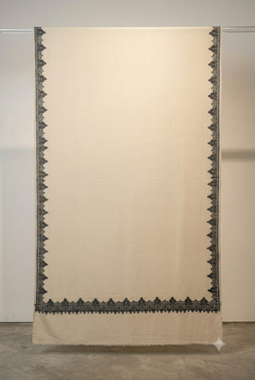 Hand-Embroidered Summer Luxury Shawl