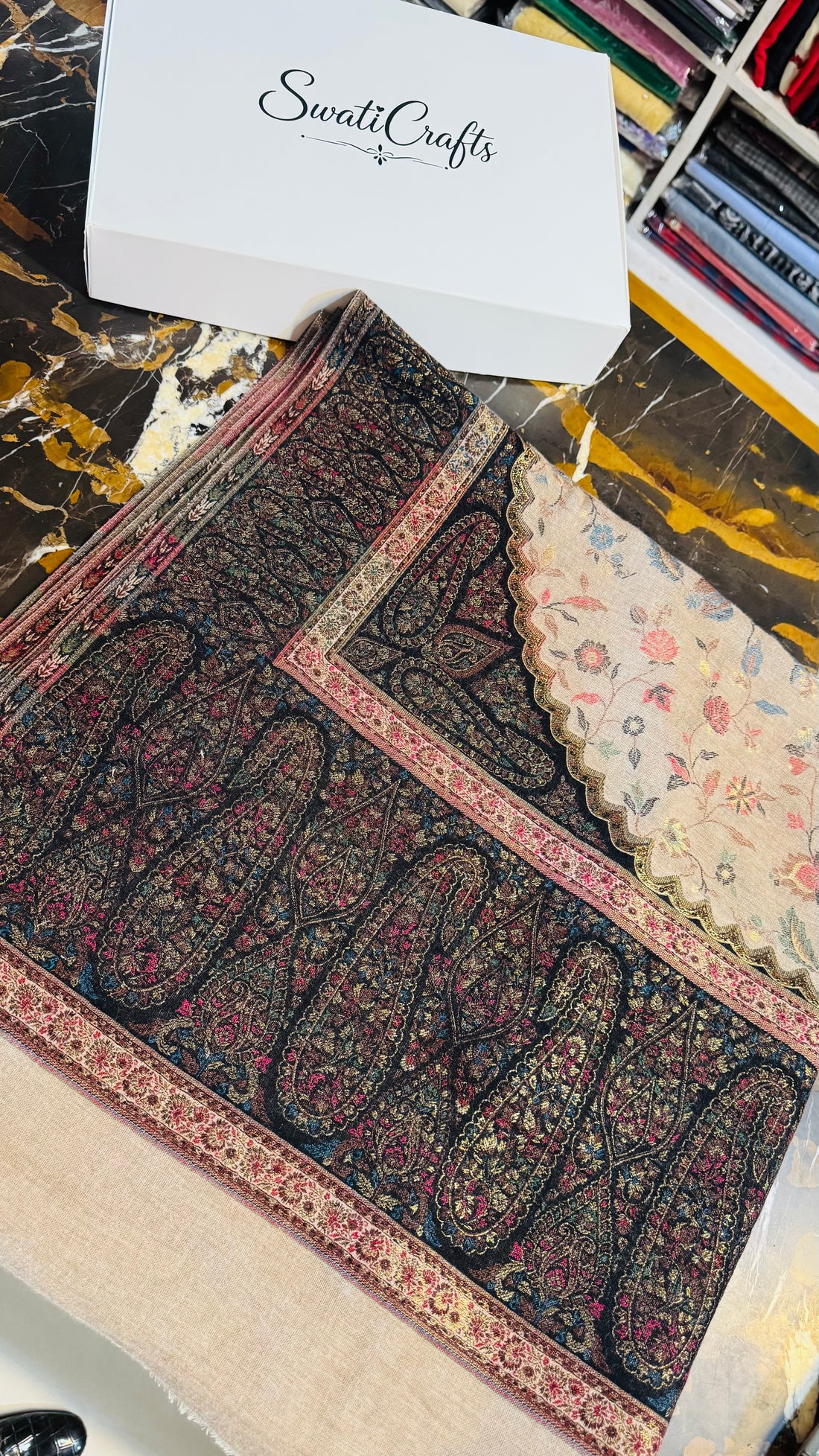 Pashmina full Embroidery Shawl