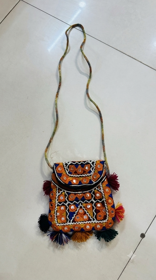 Handcrafted Embroidered Crossbody Bag