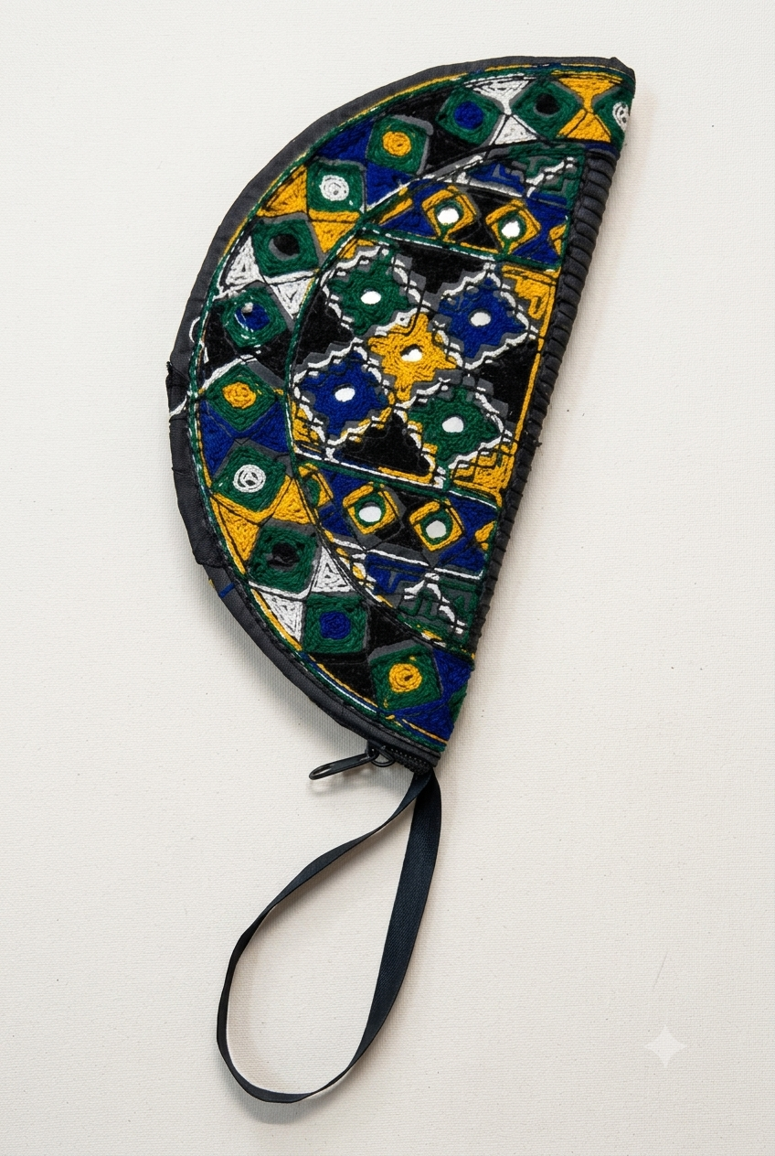 Embroidered Wristlet Clutch
