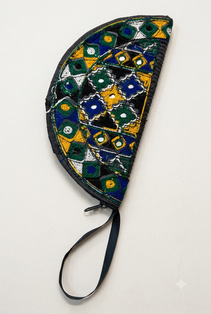 Embroidered Wristlet Clutch