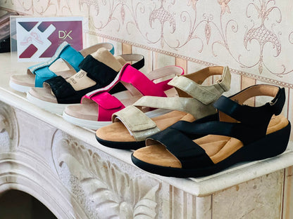 Women’s Elegant Metallic Gold Wedge Sandals