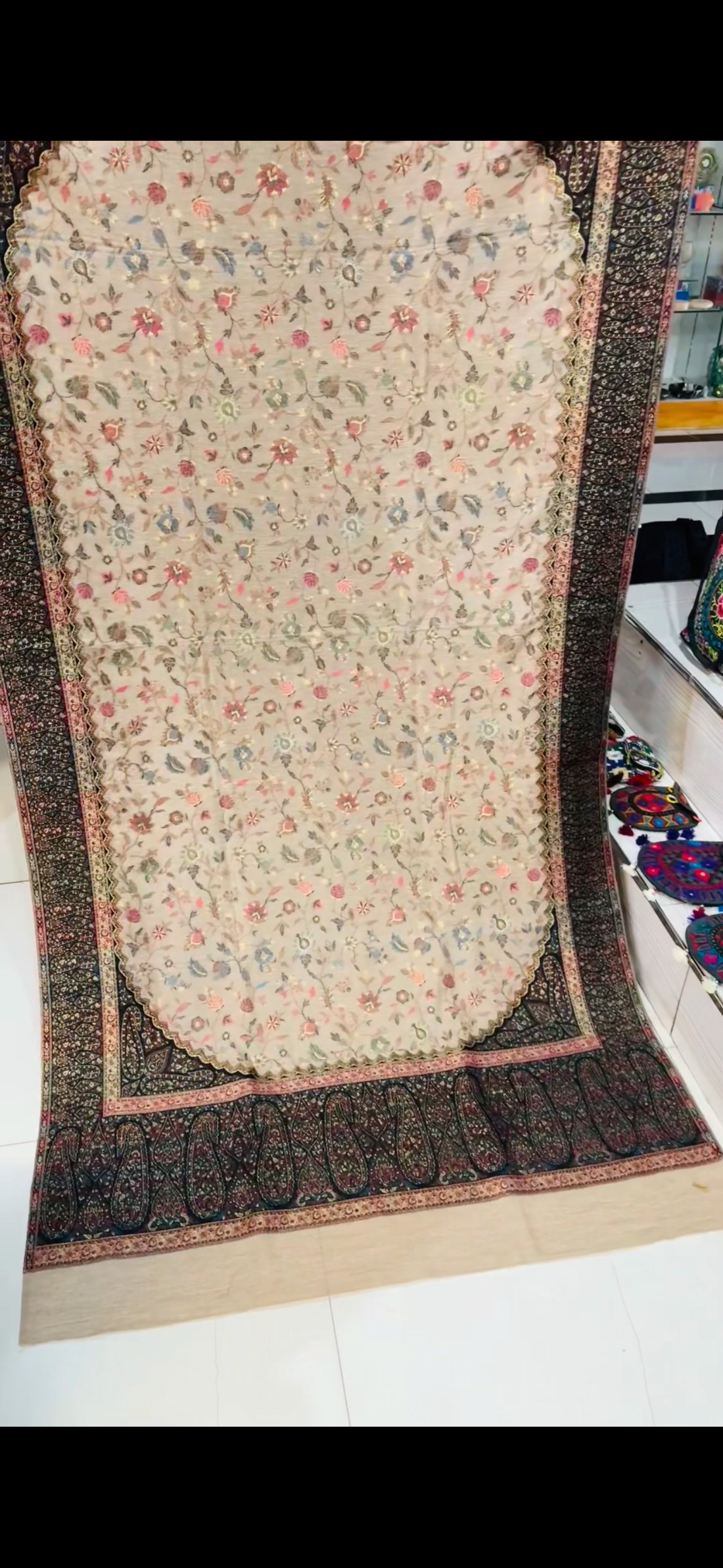 Pashmina full Embroidery Shawl
