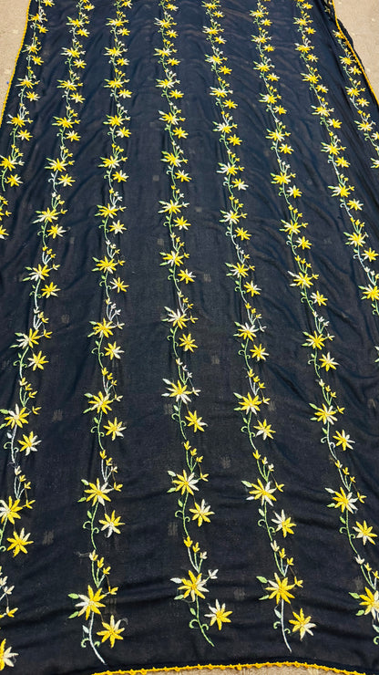 Hand-Embroidered Luxury Summer Chadar