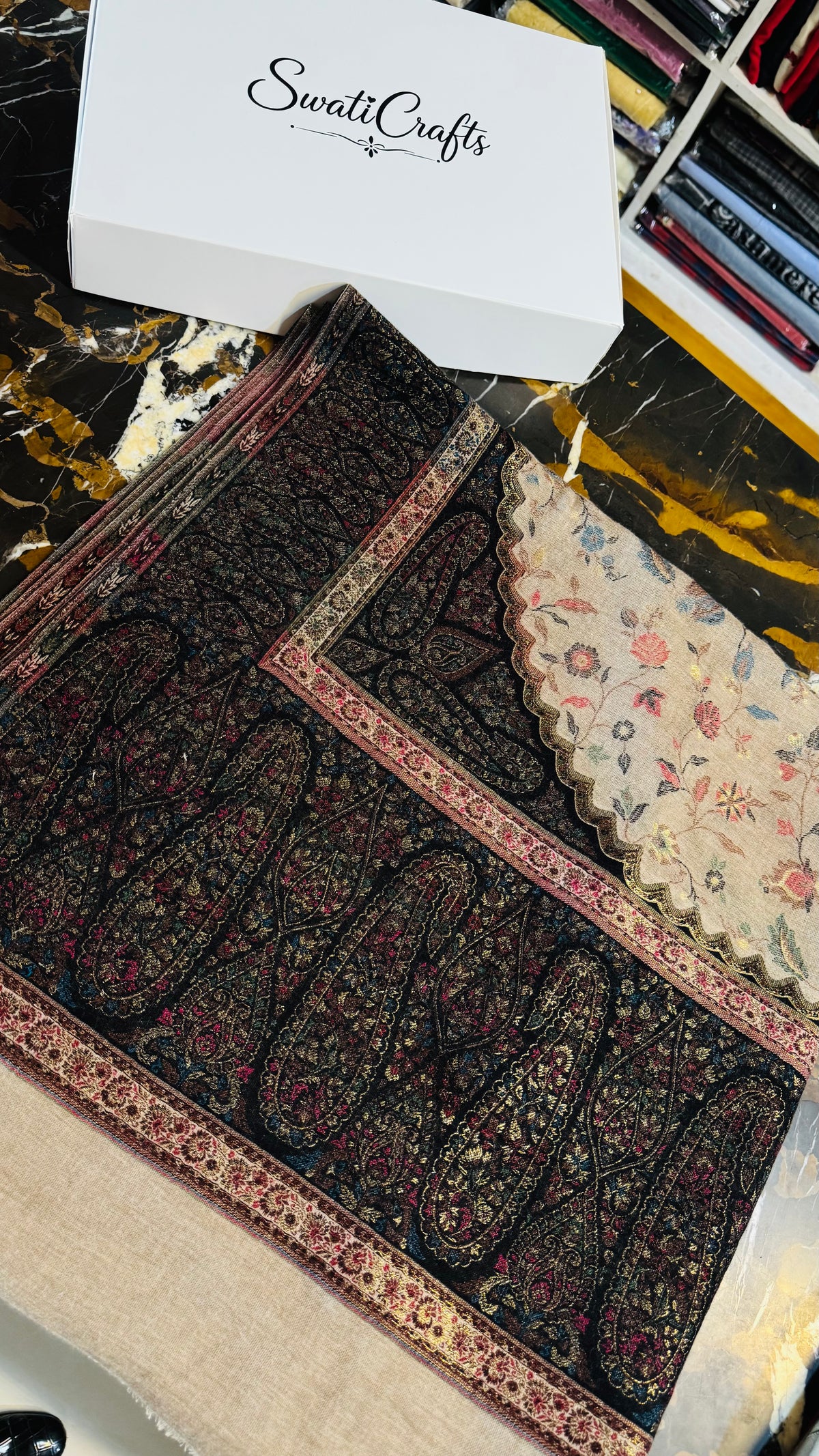 Pashmina full Embroidery Shawl