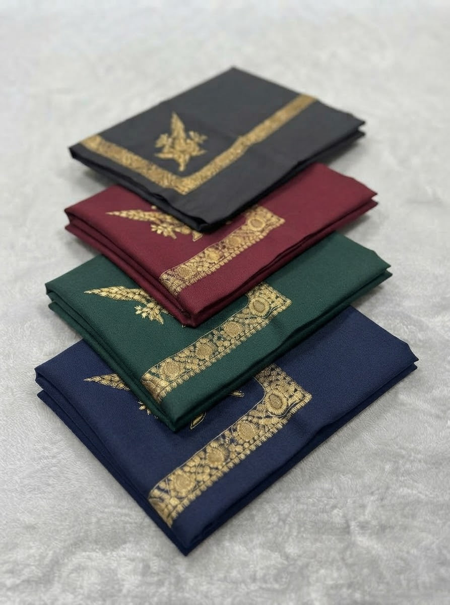Premium Gold Zari Embellished Shemagh