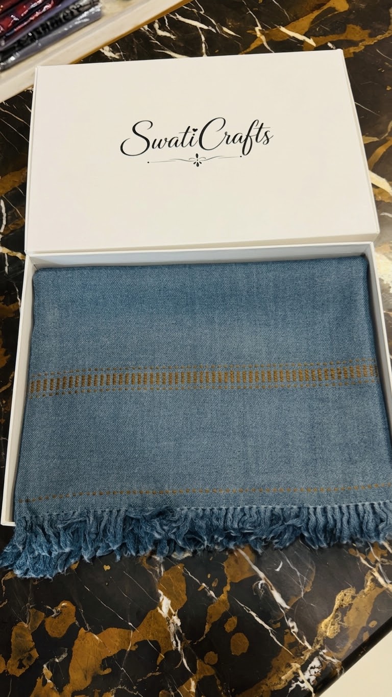 Pure Handmade Wool Shawl — SwatiCrafts