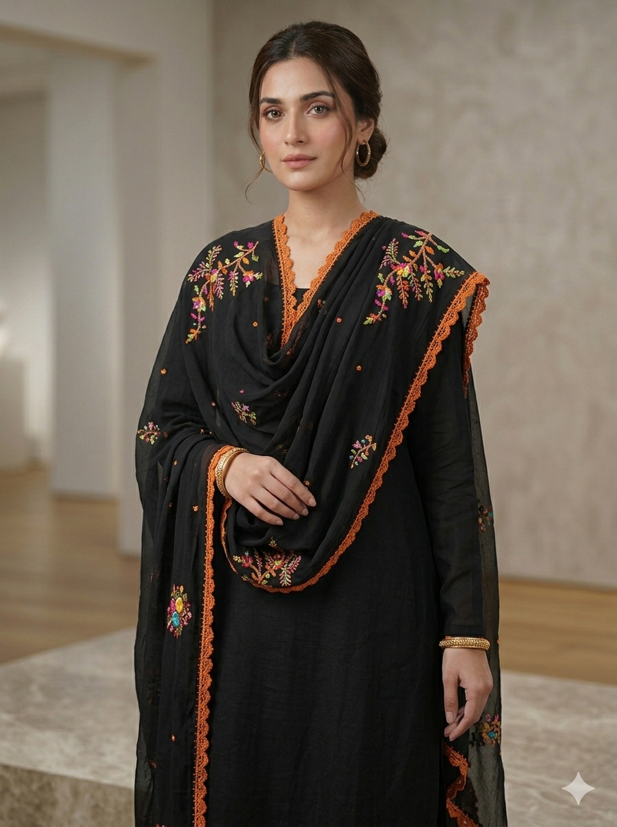 Swaticrafts Exquisite Floral Embroidery - Summer Special Edition