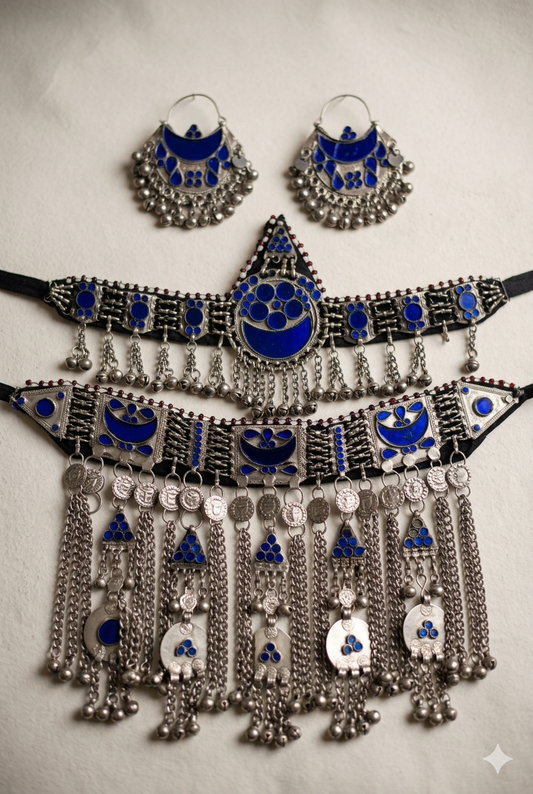 Swaticrafts Afghan Kuchi Tribal Jewelry Set