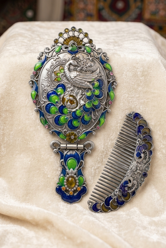 Butterfly Mirror & Comb Gift Set