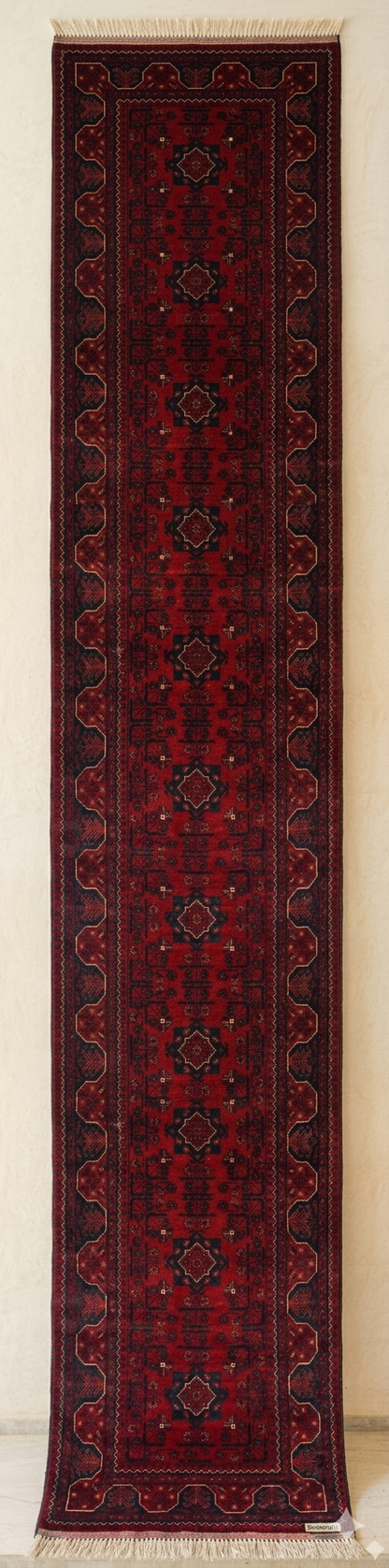 Luxury Afghan Wool Runner Rug – 2.5 x 10 Hand-Woven Heritage Piece | Swaticrafts
