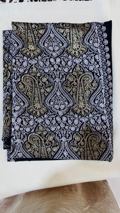 Heritage Gold Zari Pashmina Shawl