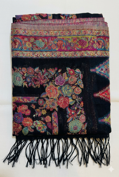 The Masterpiece: Authentic Kashmiri-Style Kani Silk Shawl