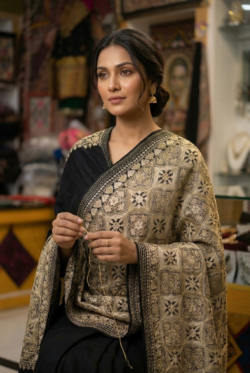 Heritage Zari Pashmina Shawl
