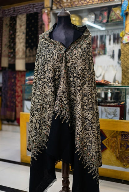 Signature Machine-Woven Pure Pashmina Shawl