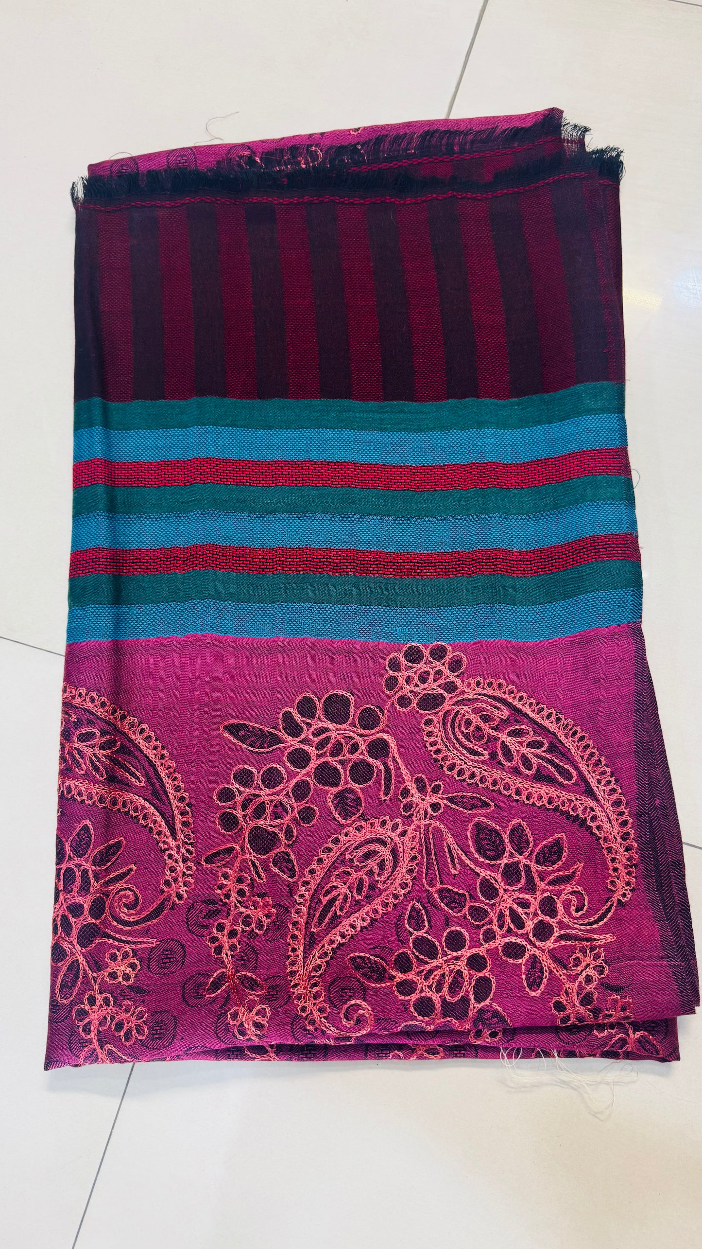 Printed Jamawear Wool Shawl
