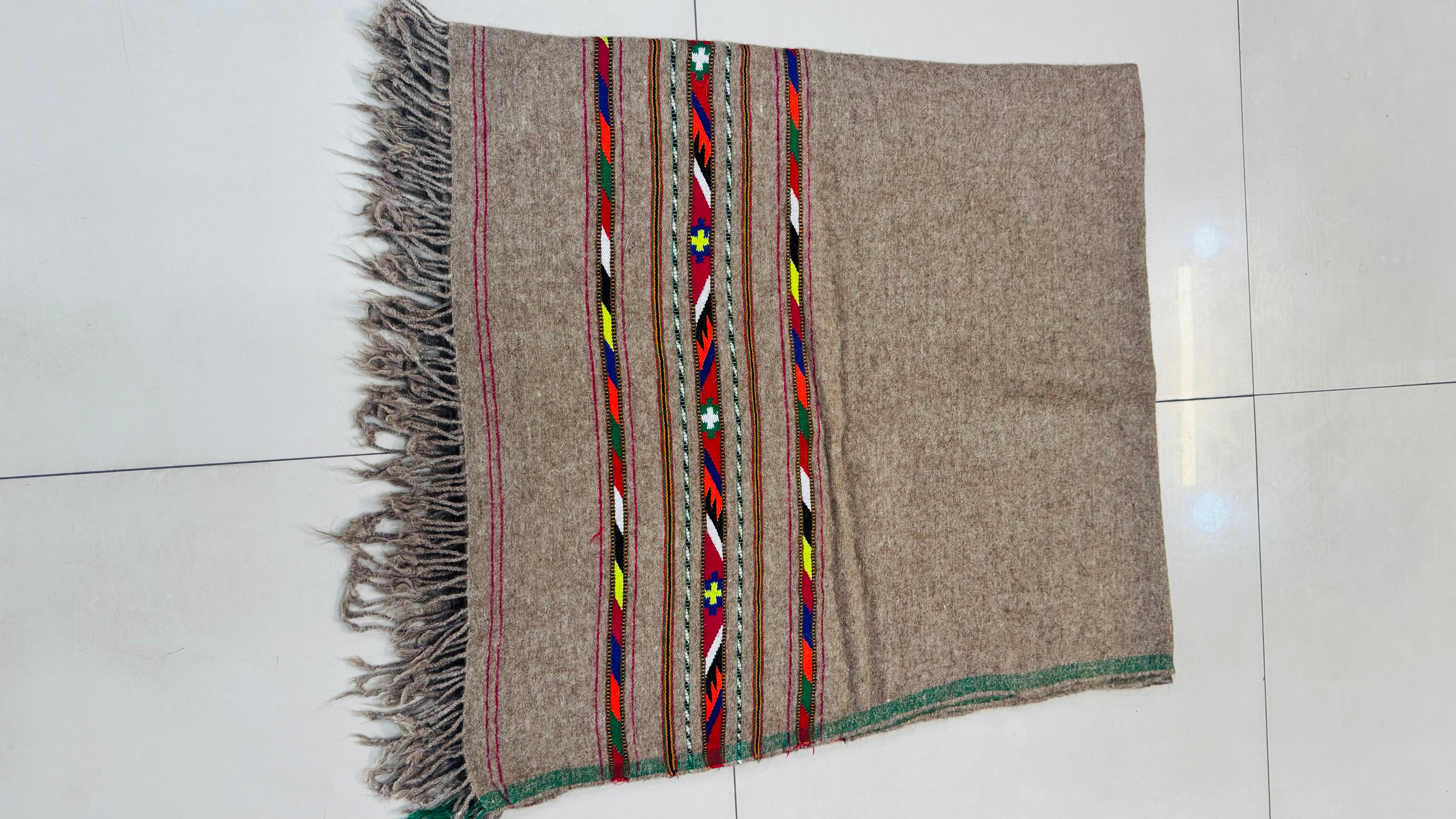 Swaticrafts Signature Lohi – Traditional Handcrafted Men’s Wool Shawl