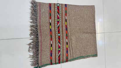 Swaticrafts Signature Lohi – Traditional Handcrafted Men’s Wool Shawl