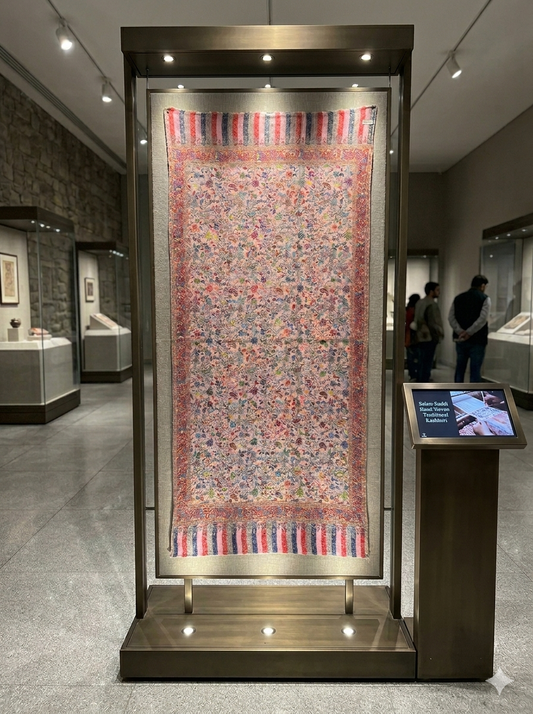 Swaticrafts: Salam Kaddi Hand-Woven Traditional Kashmiri Pashmina Shawl
