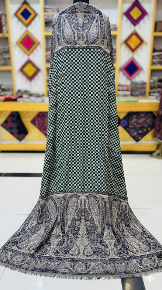 Printed Jamawear Wool Shawl