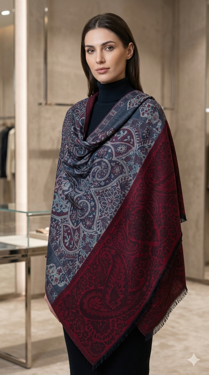 Printed Jamawear Wool Shawl