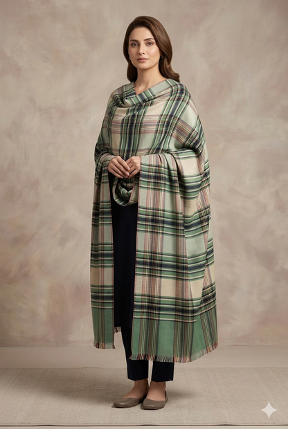 Printed Jamawear Wool Shawl