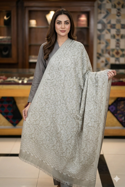 Printed Jamawear Wool Shawl