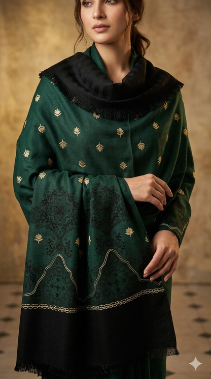 Printed Jamawear Wool Shawl