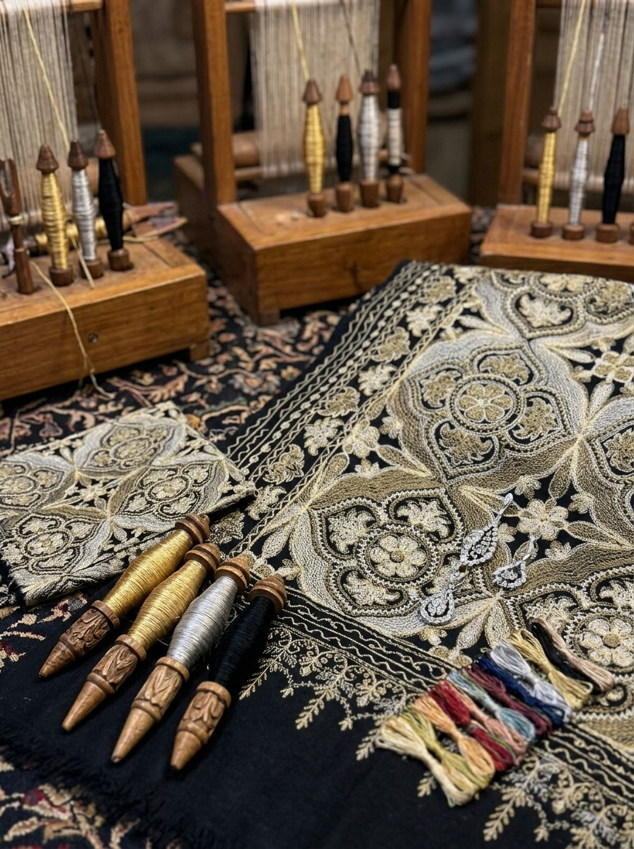 Heritage Zari Pashmina Shawl