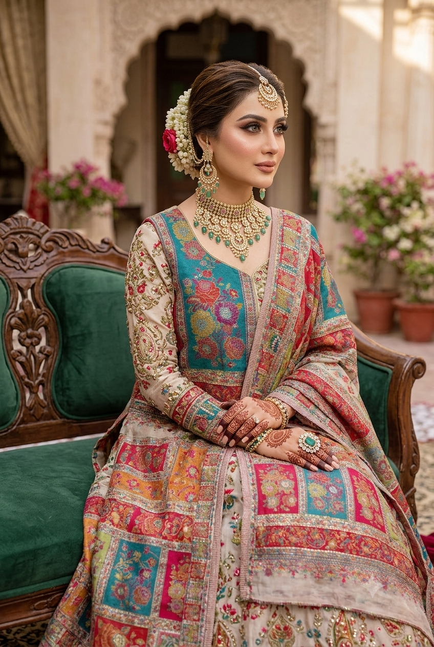 The Masterpiece: Authentic Kashmiri-Style Kani Silk Shawl