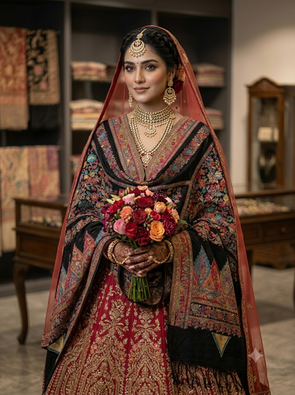 The Masterpiece: Authentic Kashmiri-Style Kani Silk Shawl